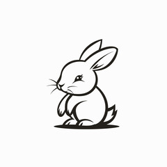 Rabbit Bunny Minimalist Logo