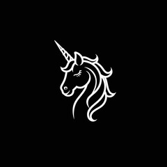 Unicorn logo vector