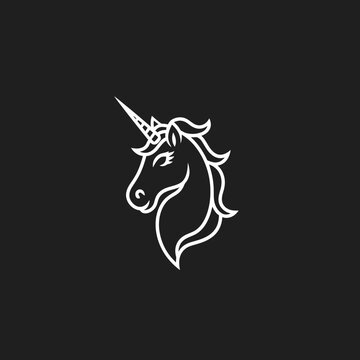 Unicorn logo vector