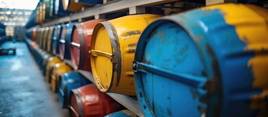 Toxic substances stored in a company's barrel.