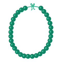 Necklace. Women's jewelry. Vector illustration.