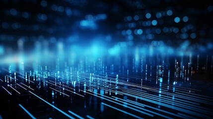 Dynamic waves of light: abstract technology background in vibrant colors