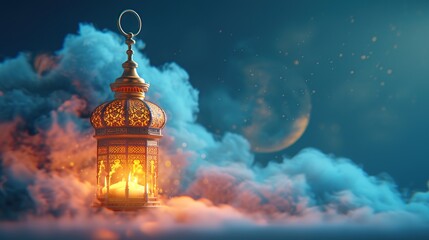 Fototapeta premium Muslim Holy Month Ramadan Kareem - Ramadan lantern background