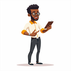 Black Male Presenter presenting 90