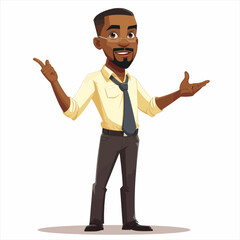 Fototapeta premium Black Male Presenter presenting 88