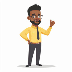 Black Male Presenter presenting 25