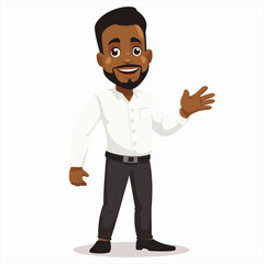 Black Male Presenter presenting 7