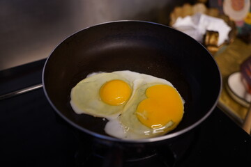 Sunny Side Up on a Frying Pan