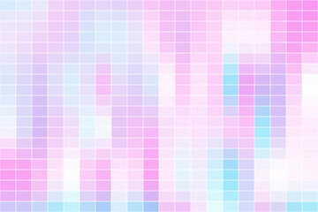 Colorful Pixel Mosaic Tile Texture Pattern or Technology Background. Vector Illustration