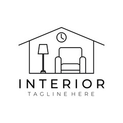 interior logo vector illustrator design