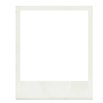 vintage film frame with a transparent background, instant photo polaroid frame isolated transparent background