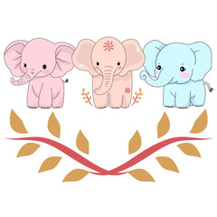 cute, baby, animal, cartoon, illustration, elephant, card, vector, character, greeting, nursery, little, funny, graphic, print, drawing, design, art, child, adorable, birthday, poster, fashion, backgr