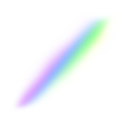 Rainbow light leaks, optical effect on a transparent background. - 725580072