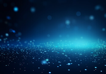 Obraz na płótnie Canvas Blue Particle Dust Abstract Digital Background