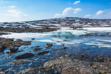 Lake on Putorana Plateau. Russia, Taimyr