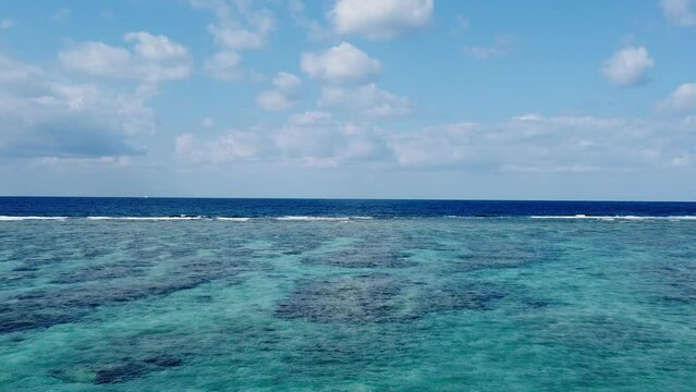 【世界自然遺産】4K空撮 ドローン 奄美大島 水平線  World Natural Heritage Amami Oshima Island drone