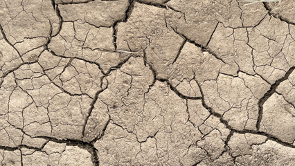 the texture of dry cracked earth