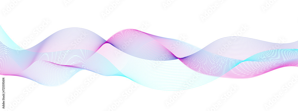 Poster abstract luxury wavy colorful flowing dynamic smooth curve lines isolated background. digital future