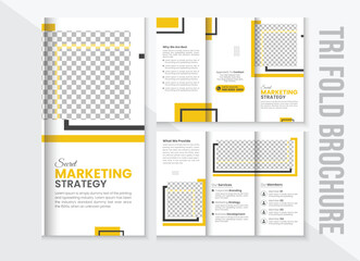 Corporate Trifold brochure template design