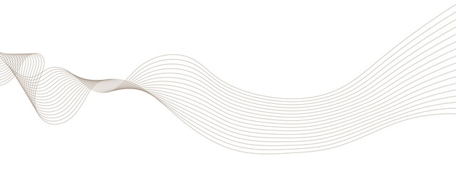 Abstract grey, white wavy smooth element swoosh speed wave modern stream curve and technology lines on transparent background.