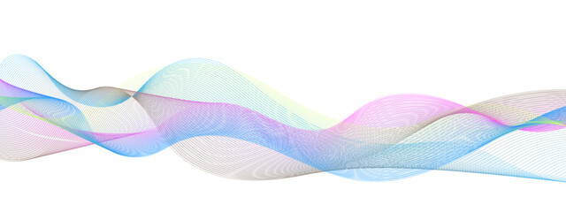Abstract gradient colorful wavy flowing dynamic smooth curve lines background. Digital future technology concept, presentation, web design, cover, web, technology, science, data, music, magazine.