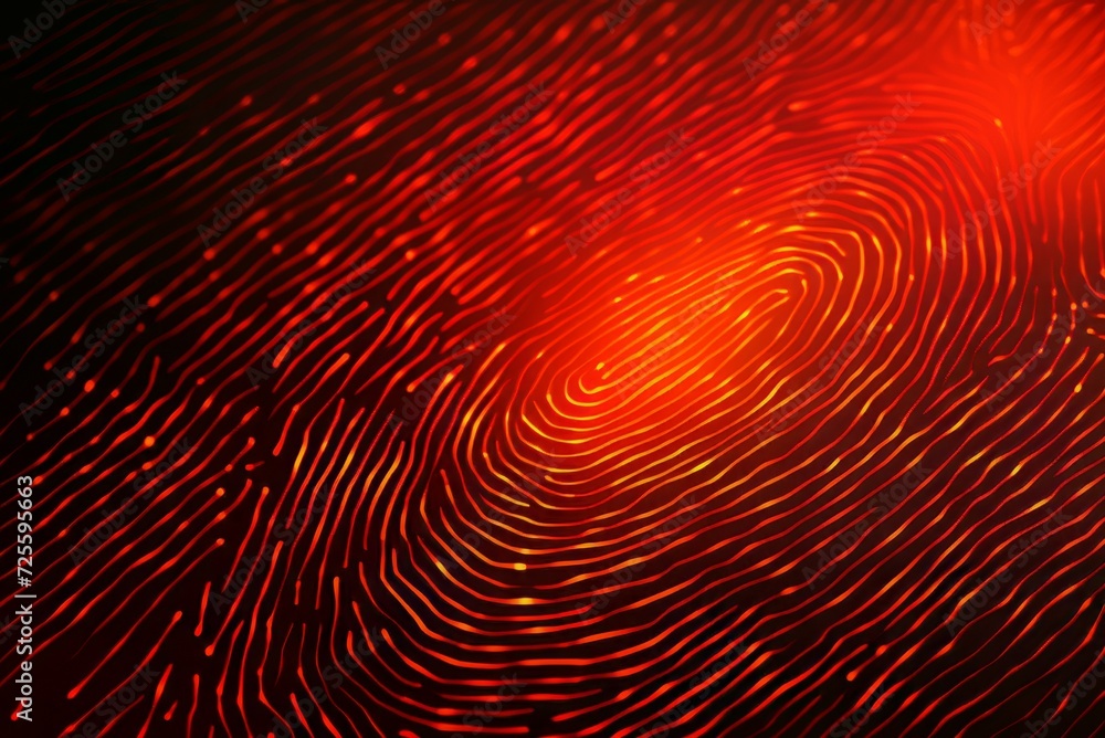 Poster fingerprint theme deep abstract. hand security identity data human. generate ai