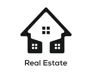 Vector real estate logo design template