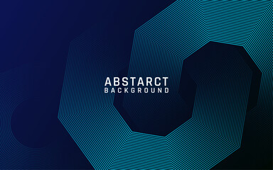 Abstract glowing circle lines on dark color background. Geometric stripe line art design. tecnology background