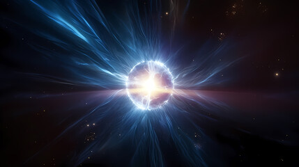 Space galaxy background, 3D illustration of nebulae in the universe