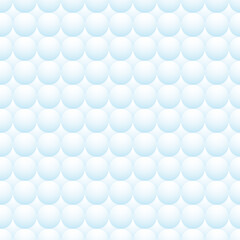 Light background of balloons. Soft convex white-blue circles. Seamless pattern. Vector background for cover, fabric, decor. 
