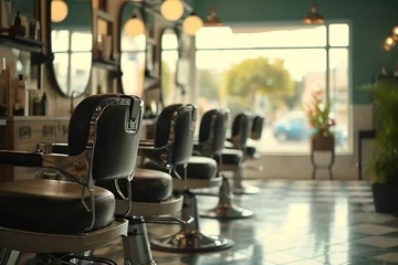 Fototapeten Beauty salon launching discounted service packages for new customers - featuring haircuts - styling - and skincare treatments - to attract a wider clientele. © Davivd