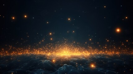 Scifi Style Particles Wallpaper Background