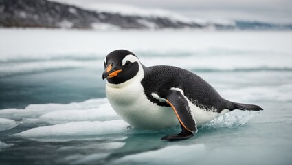 Penguin in polar regions