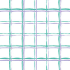 Cute colored background with brush texture effect, chalk crayon grid plaid style fine broken lines. Irregular check repeat pattern. cottagecore vibe, freehand shape, grunge noise texture, distortion