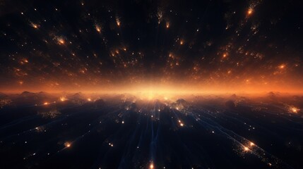 Obraz premium Scifi Style Particles Wallpaper Background
