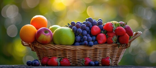 Fruit stored in a basket.