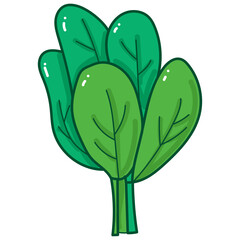 Chinese kale cartoon doodle
