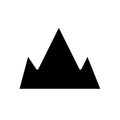 mountain solid icon