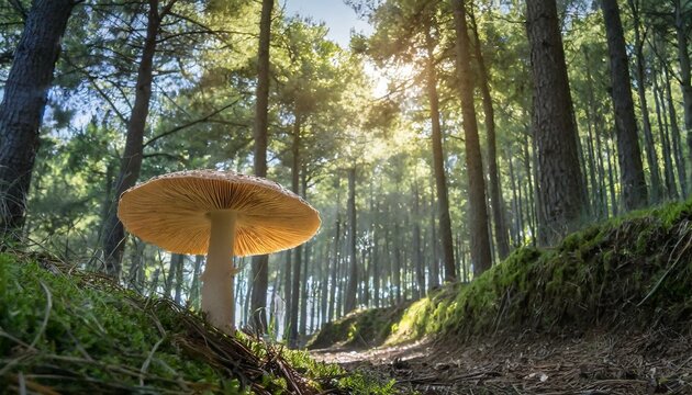 Floresta de cogumelos alucin&oacute;genos