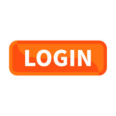 Login Button Text In Orange Rectangle Shape For Sign Information Announcement Promotion Business Marketing Social Media
