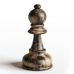 Pawn, chessmate figure, isolated, white background
