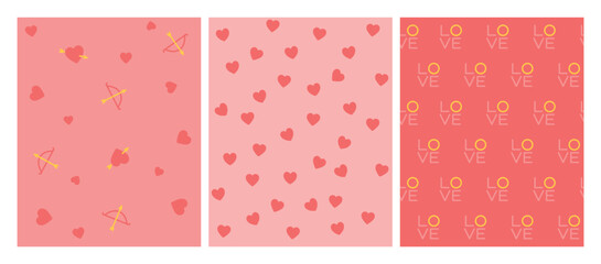 Love seamless Valentine's Day patterns