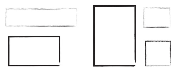 Hand Drawn Strikethrough Lines Set. Diverse Collection of Freehand Emphasis Elements, Underlines, and Crossed Scribble Stripes