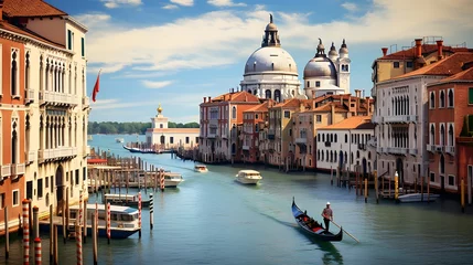 Rideaux tamisants Gondoles Grand Canal in Venice 