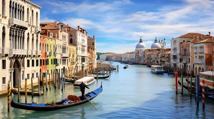 Stickers muraux Gondoles Grand Canal in Venice 