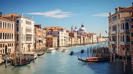 Papier Peint photo Pont du Rialto Grand Canal in Venice 