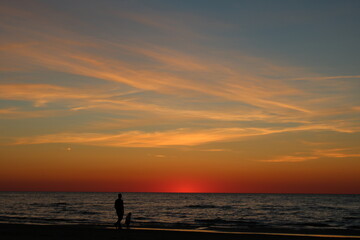 Fototapeta premium sunset at the beach