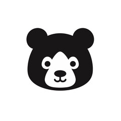 panda bear with a heart vector isolated logo silhouette best for your t-shirt