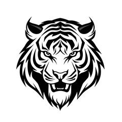 tiger head tattoo vector isolated logo silhouette best for your t-shirt