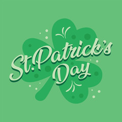 St. Patrick's day lettering banner. Illustration stock